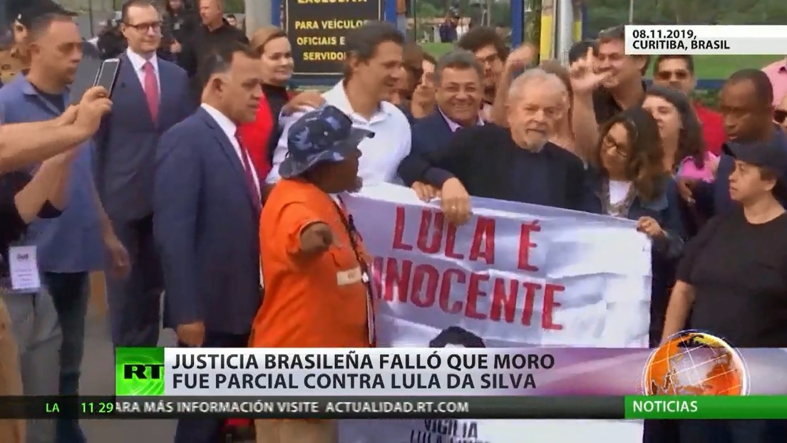 Justicia brasileña determina que el exjuez Sergio Moro fue parcial contra el expresidente Lula da Silva