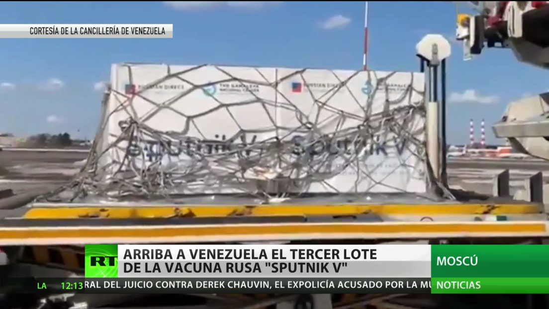 Llega a Venezuela el tercer lote de la vacuna rusa Sputnik V