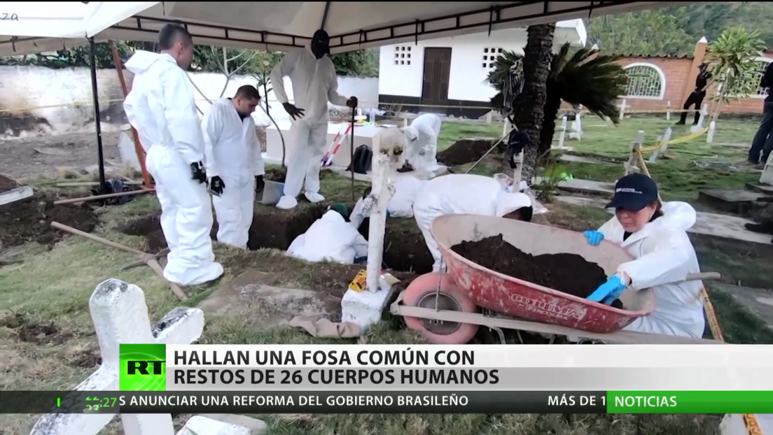 Colombia: Hallan una fosa común con los restos de 26 cuerpos humanos