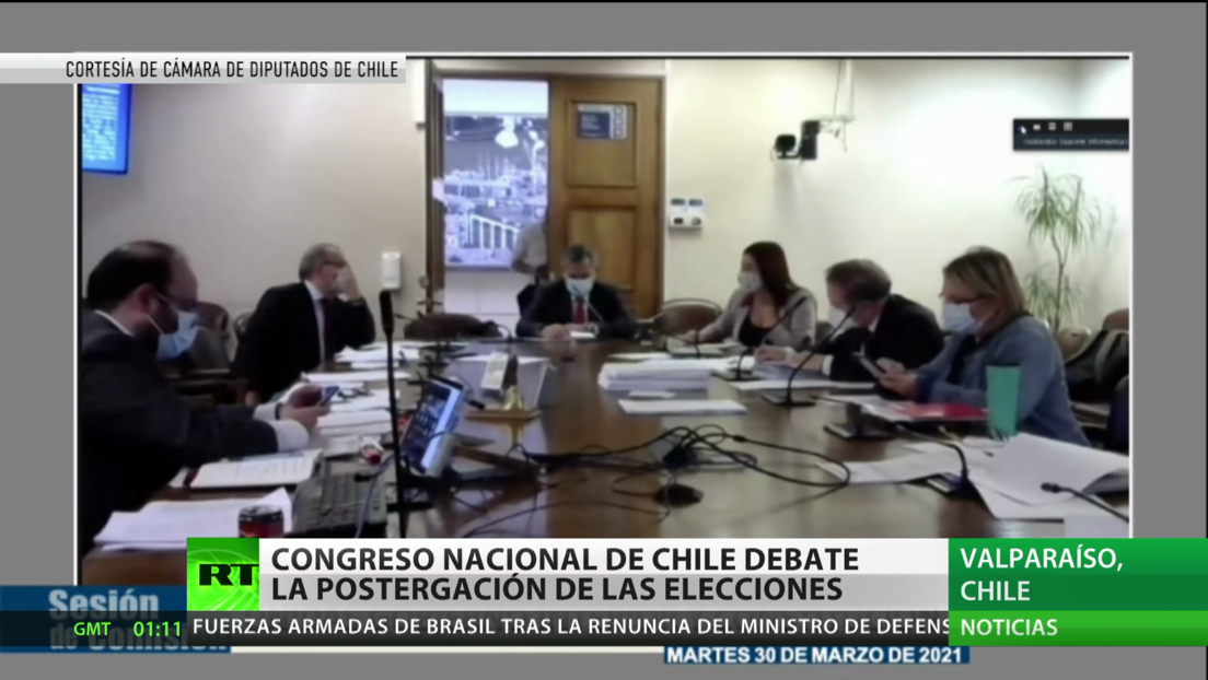 El Congreso Nacional de Chile debate la postergación de las elecciones