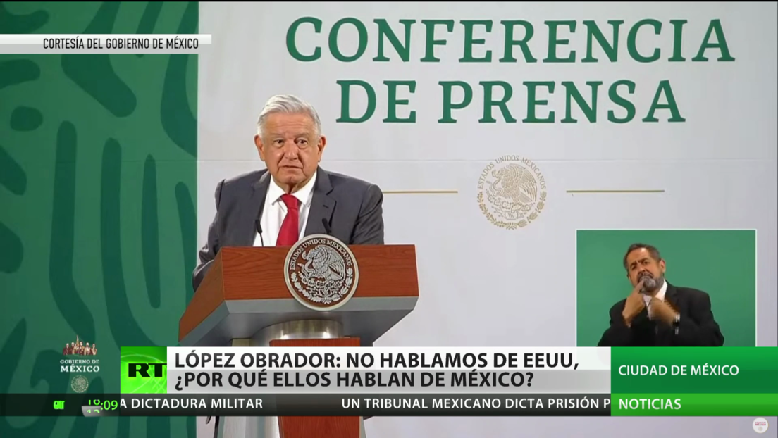 López Obrador critica a EE.UU. por meterse en temas que solo competen a los mexicanos
