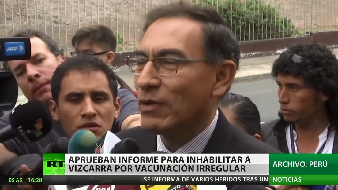 Perú: Aprueban un informe para inhabilitar durante 10 años a Vizcarra por la vacunación irregular