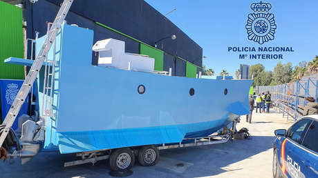 Incautan en España un 'narcosubmarino' en construcción con capacidad para transportar hasta dos toneladas de droga