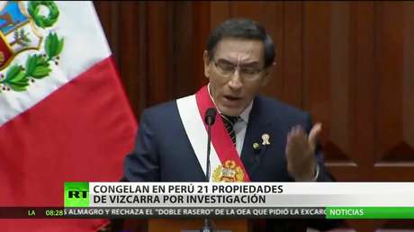 Perú congela las propiedades del expresidente Martín Vizcarra