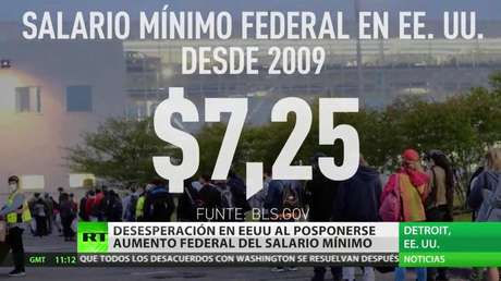 Desesperación en EE.UU. al posponerse la subida federal del salario mínimo