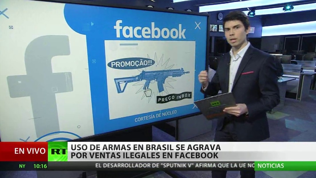 El uso de armas se agrava en Brasil por las ventas ilegales en Facebook