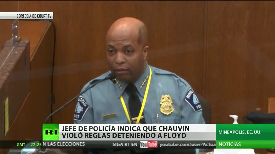 Jefe de Policía de Mineápolis considera que Chauvin violó reglas al detener a George Floyd