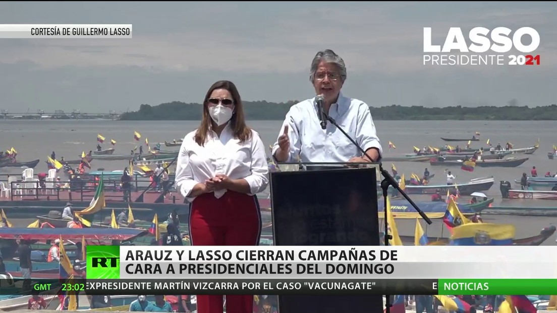 Ecuador: Arauz y Lasso cierran sus campañas de cara a las presidenciales del domingo