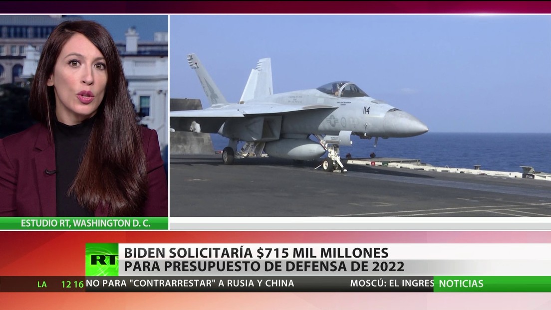 Biden solicitará al Congreso de EE.UU. 715.000 millones de dólares para el presupuesto de defensa de 2022