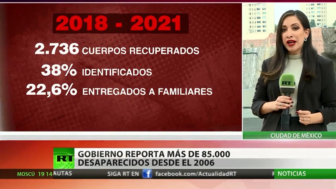 El Gobierno mexicano reporta más de 85.000 desaparecidos desde 2006