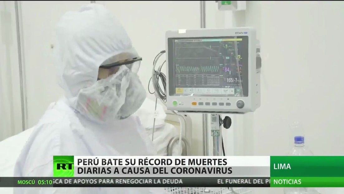 Perú bate su récord de muertes diarias a causa del coronavirus