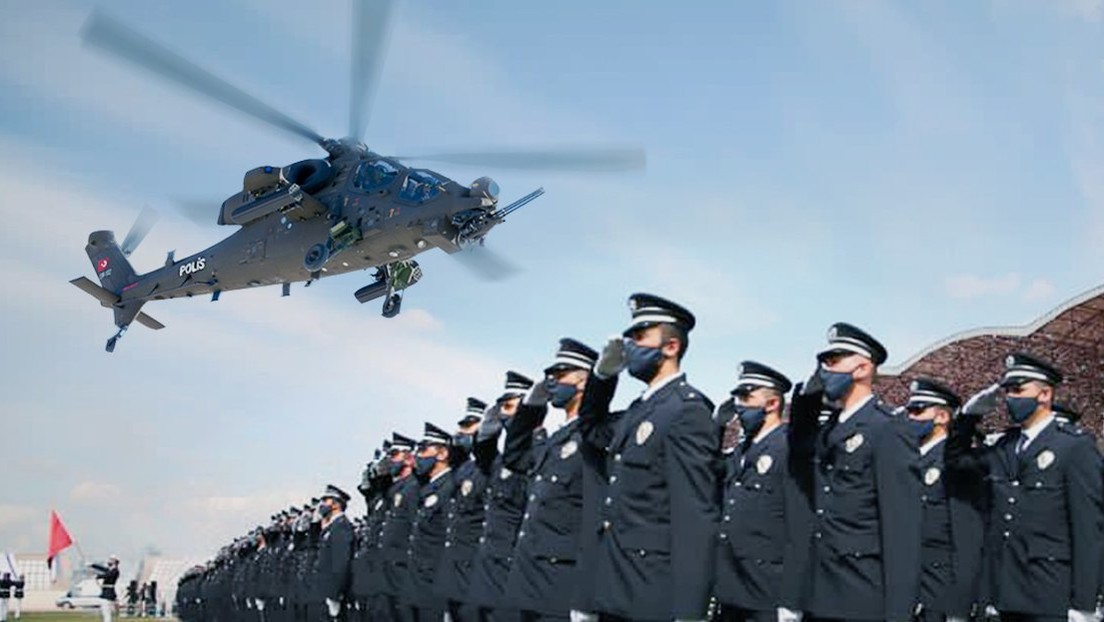 VIDEO: La Policía turca muestra en acción sus nuevos helicópteros de combate