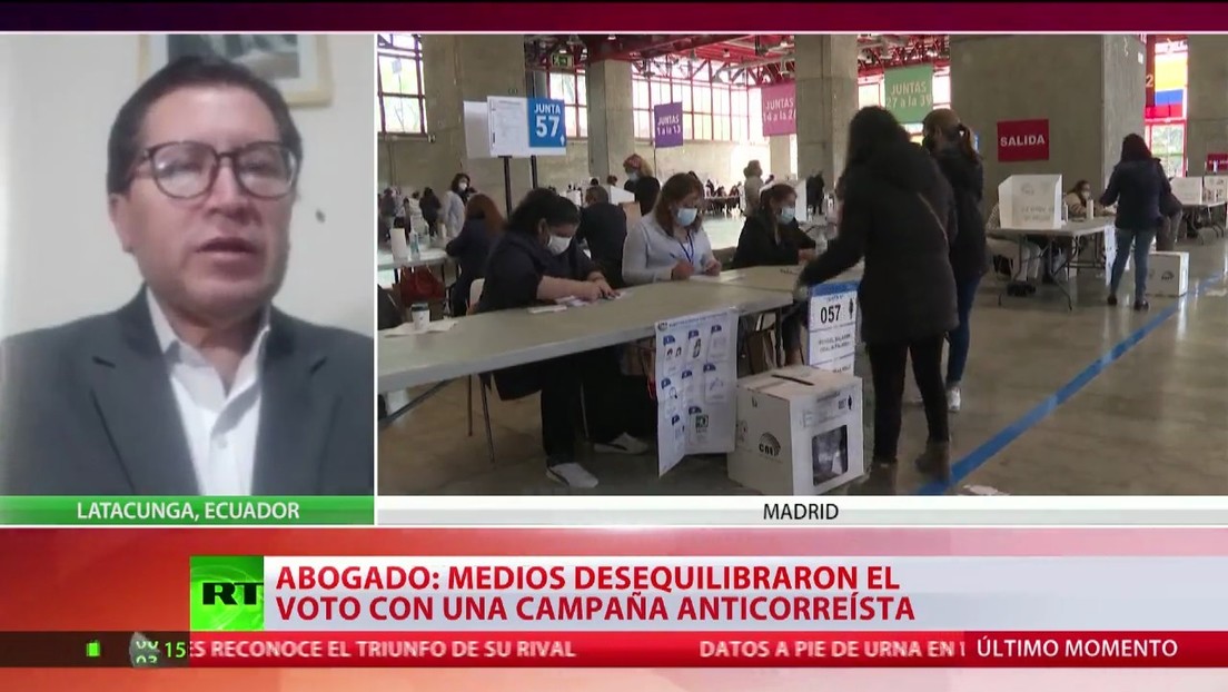 Abogado declara que medios desequilibraron el voto con una campaña anticorreísta en las elecciones en Ecuador