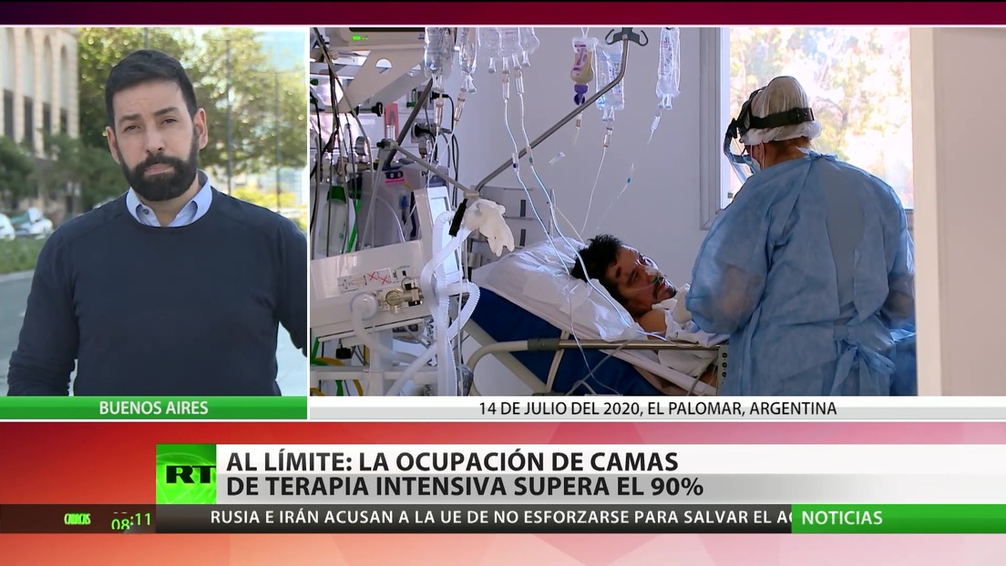 Argentina: La ocupación de camas de terapia intensiva supera el 90 %