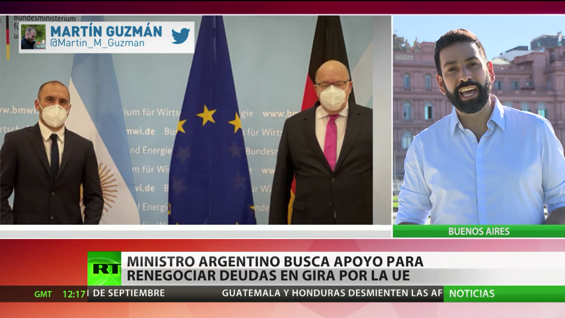 Ministro de Economía de Argentina busca apoyo para renegociar deudas en su gira por la UE
