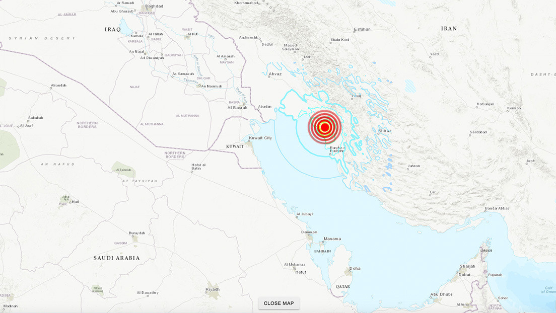 Se registra un sismo de magnitud 5,8 en Irán