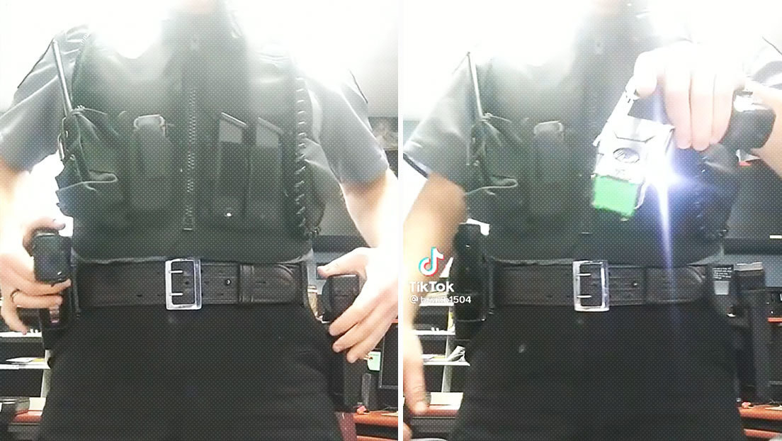 Un policía explica en un video lo difícil que es confundir una pistola con un táser