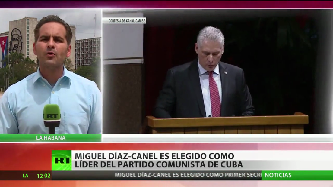 Miguel Díaz-Canel califica de "día histórico" su nombramiento como primer secretario del Partido Comunista de Cuba