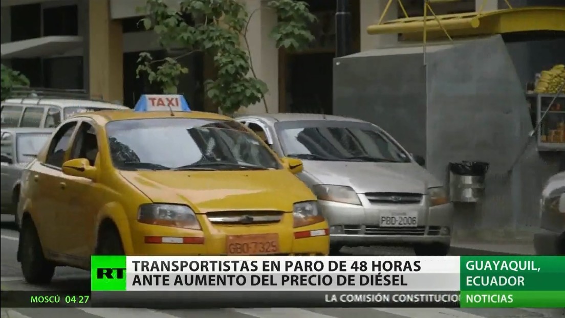 Paro de 48 horas de transportistas en Ecuador ante el aumento del precio del diésel