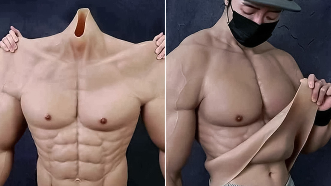 Cuerpo de gimnasio en segundos: crean un traje hiperrealista que hace parecer a los hombres musculosos
