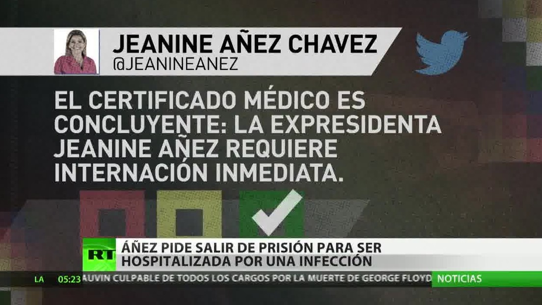 Piden la salida de Jeanine Áñez de prisión para hospitalizarla con urgencia