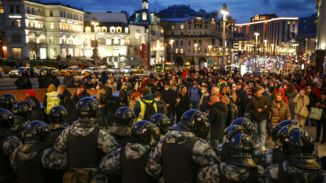Manifestaciones en varias ciudades de Rusia en apoyo a Alexéi Navalny