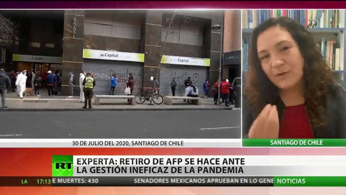 Profesora: La aprobación del tercer retiro de fondos de pensión es producto de la ineficacia del Gobierno chileno frente a la pandemia