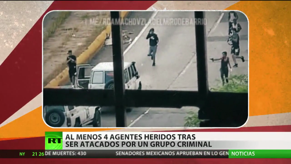 Al menos cuatro agentes resultan heridos en Caracas al ser atacados por presuntos miembros de un grupo criminal