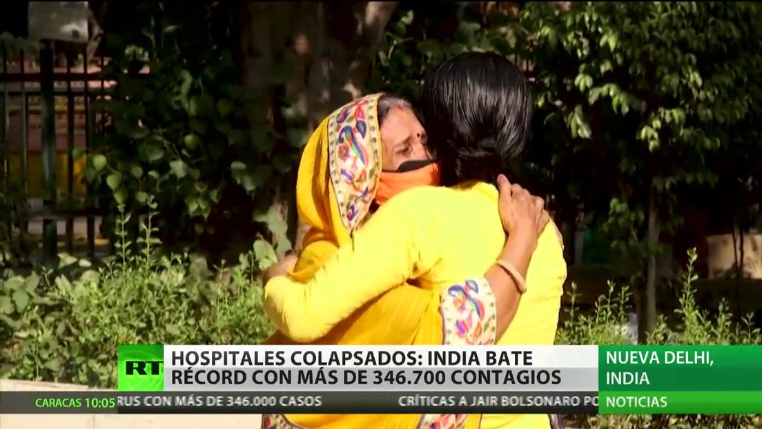 La India bate un nuevo récord de infecciones diarias con covid-19, tras registrar más de 346.700 contagios en el último día
