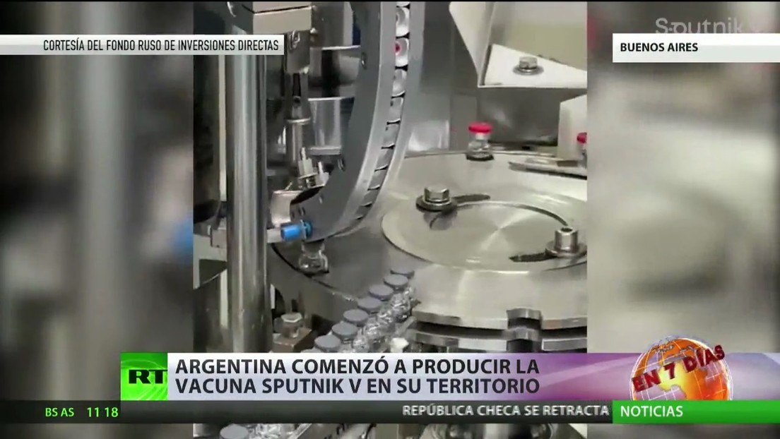Argentina comienza a producir la vacuna rusa Sputnik V en su territorio
