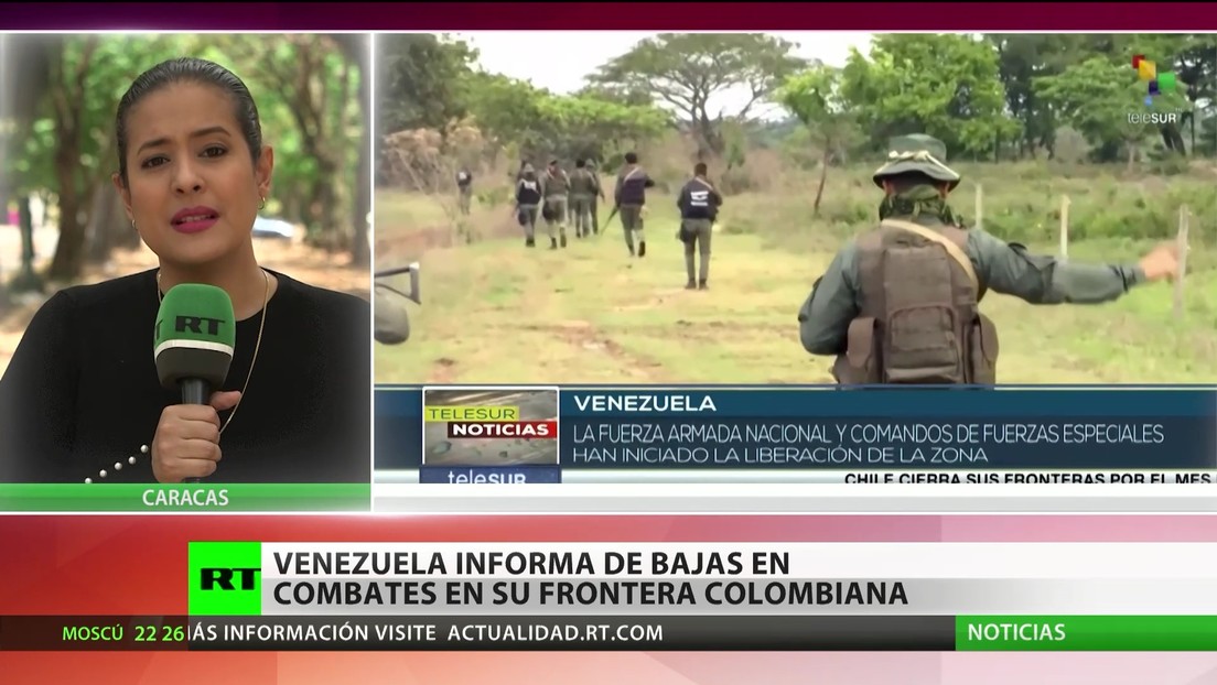 Venezuela informa de bajas en combates en su frontera con Colombia