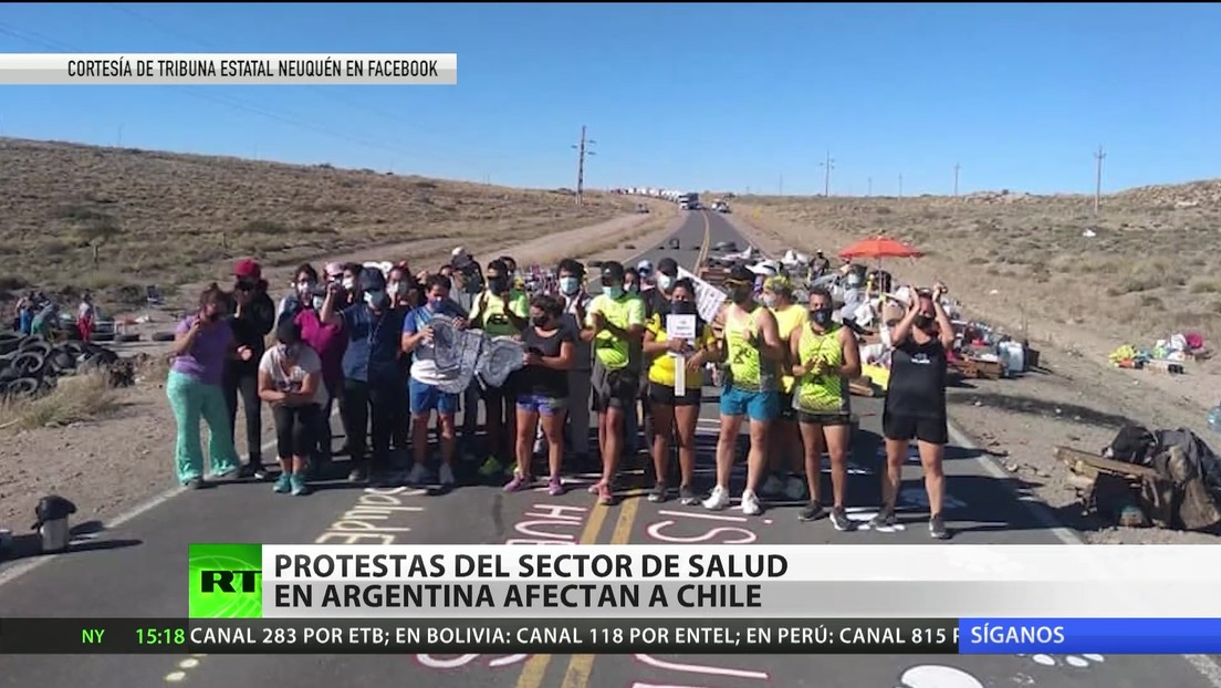 Protestas del sector de Salud en Argentina afectan a Chile