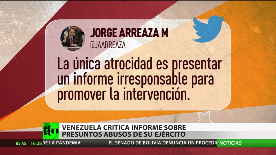 Venezuela critica el informe sobre presuntos abusos de su Ejército