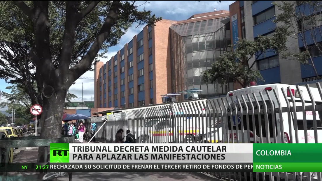 Tribunal de Colombia decreta medida cautelar para aplazar las manifestaciones contra la reforma tributaria