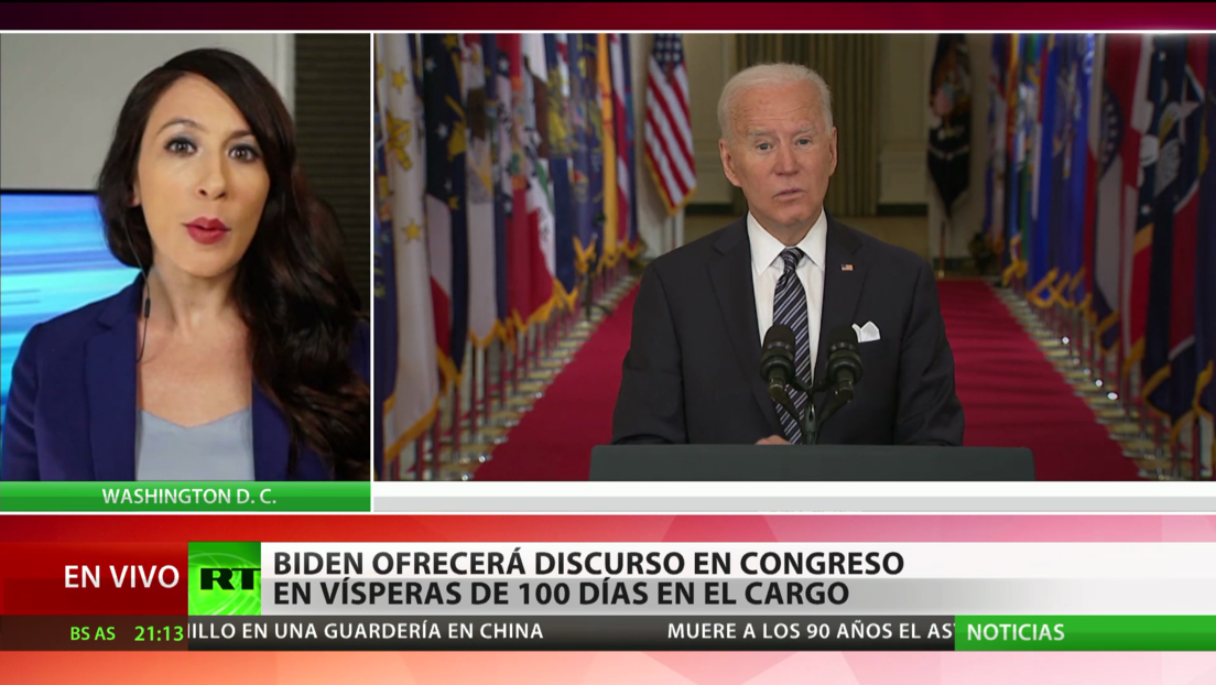Biden comparece ante el Congreso de EE.UU. con motivo de sus 100 días en el cargo