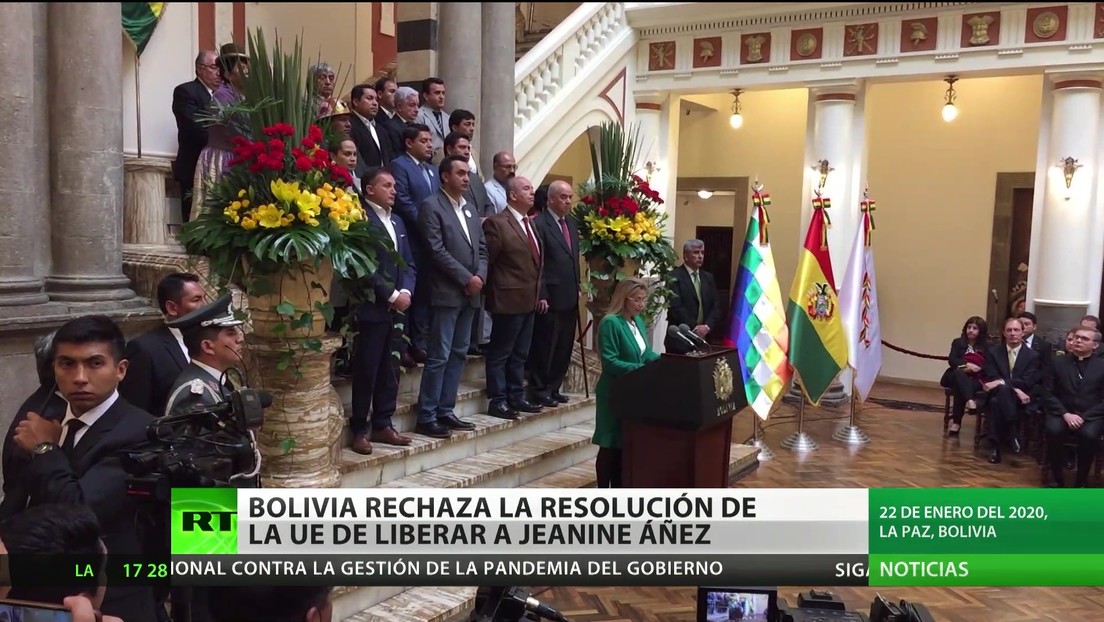 Bolivia rechaza la resolución de la Unión Europea de liberar a Jeanine Áñez