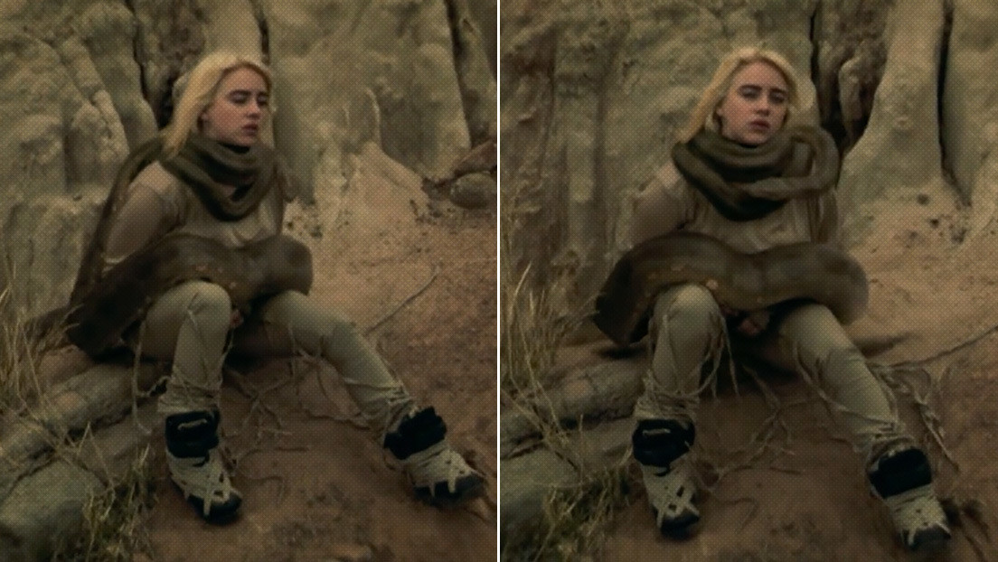 Billie Eilish aparece en su nuevo videoclip con una anaconda enroscada en el cuello (y a muchos no les parece un efecto especial)