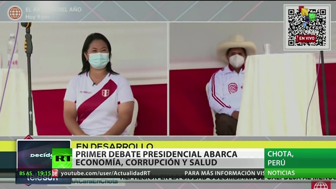 El primer debate presidencial de Perú aborda economía, corrupción y salud