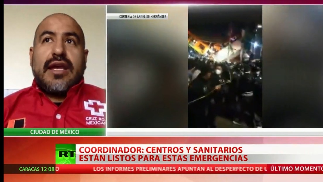 Coordinador de la Cruz Roja: Los hospitales de Ciudad de México están listos para acoger a los heridos por el desplome del puente del metro