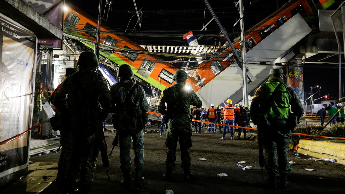 Sube a 25 el número de los muertos a causa del desplome de la línea del Metro de Ciudad de México