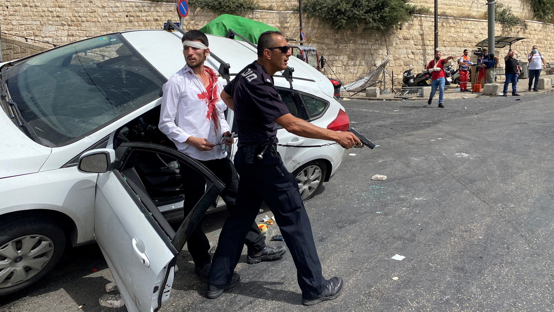 Conductor israelí atropella a un manifestante palestino en medio de los enfrentamientos en Jerusalén (VIDEOS)
