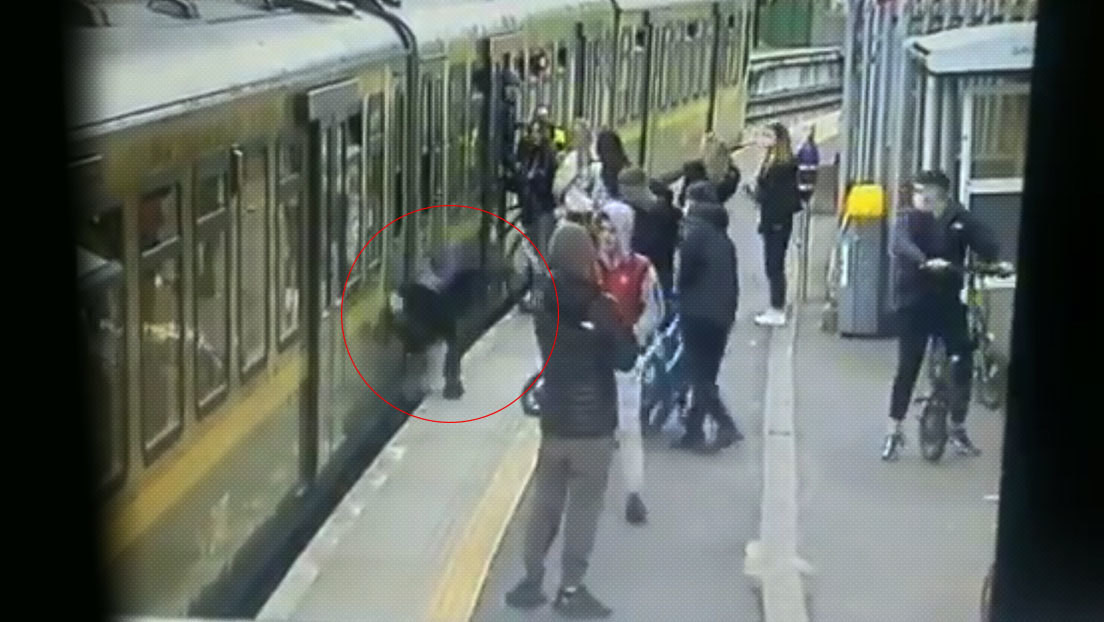 VIDEO: Una banda de jóvenes acosa a varias chicas en una estación de tren y hacen caer a una de ellas a las vías