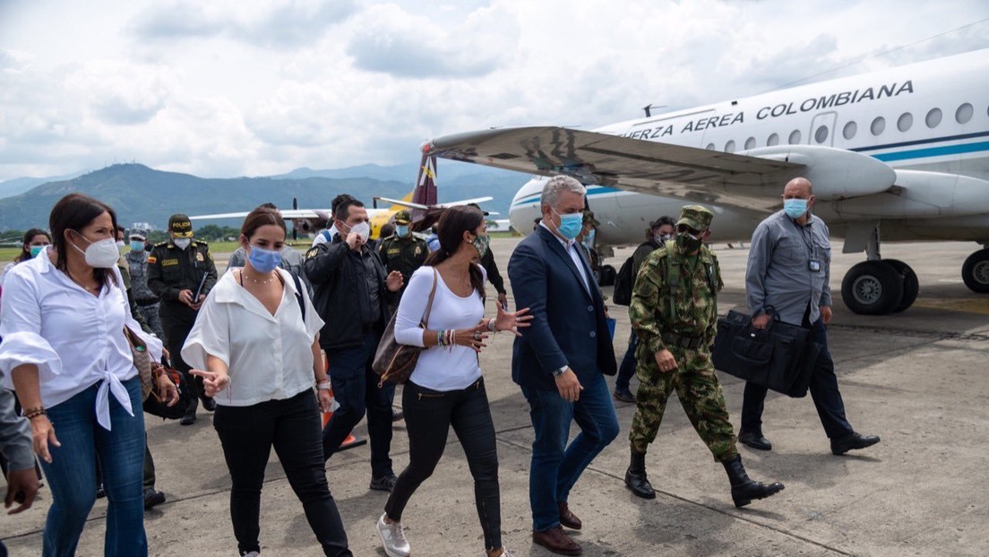 "Seguridad" y abastecimiento: las prioridades de Iván Duque en su nueva visita a Cali, epicentro de las protestas en Colombia