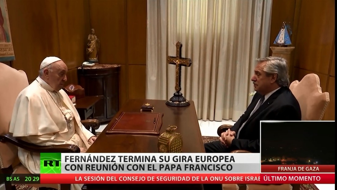 Alberto Fernández termina su gira europea con una reunión con el papa Francisco