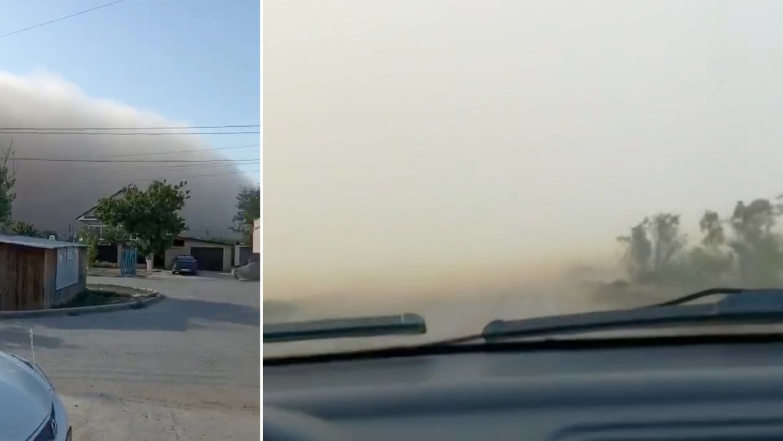 VIDEO: Una fuerte tormenta de arena 'se traga' una ciudad en el sur de Rusia en pocos minutos