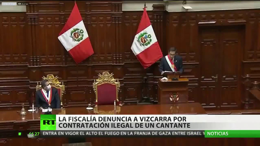 La Fiscalía peruana denuncia a Vizcarra por contratación ilegal de un cantante