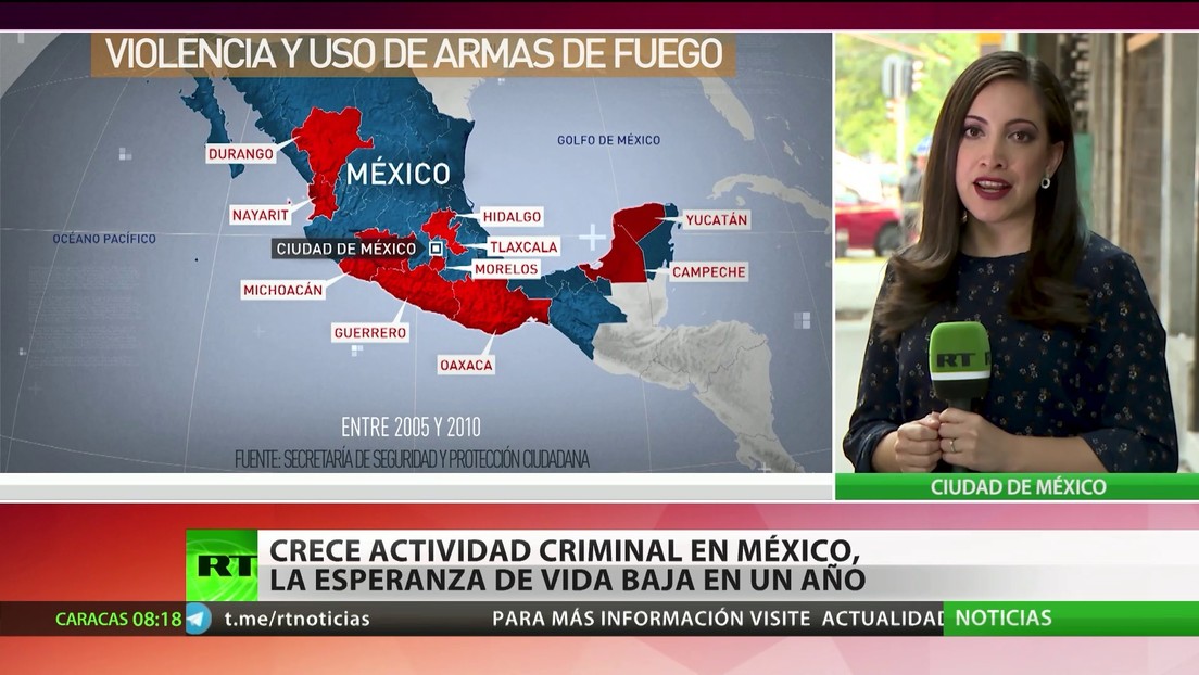 Crece actividad criminal en México, mientras que la esperanza de vida va en declive