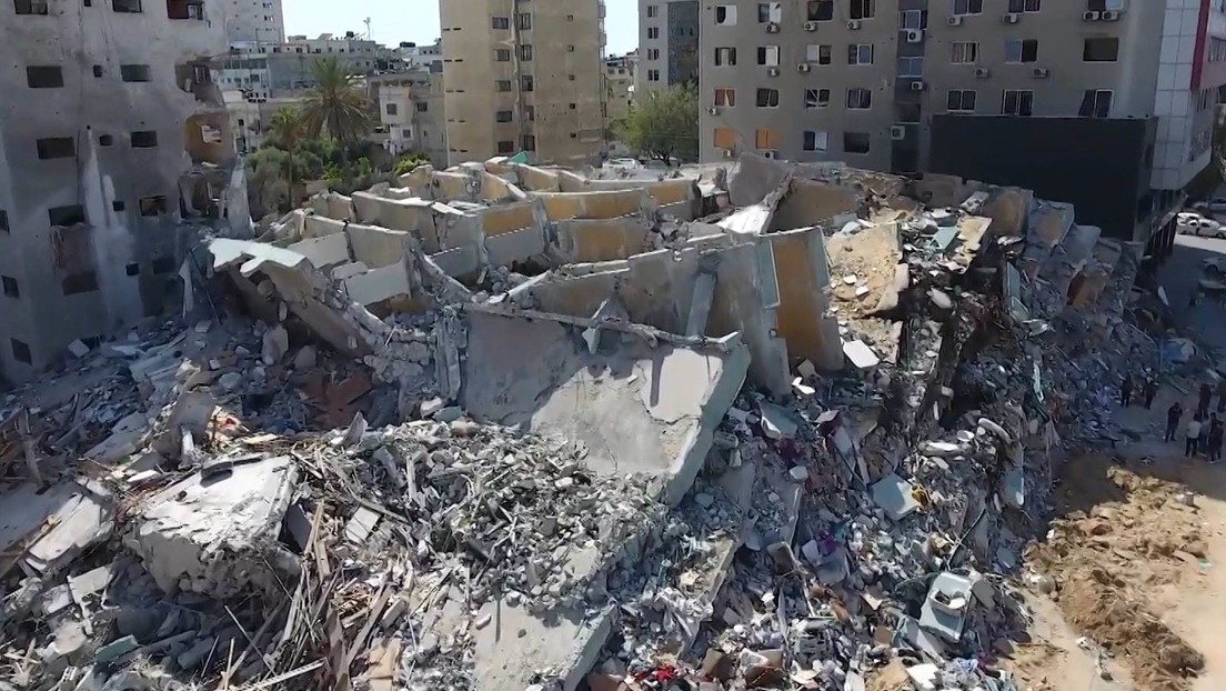 VIDEO: Imágenes de dron muestran edificios de Gaza en ruinas tras 11 días de bombardeos de Israel