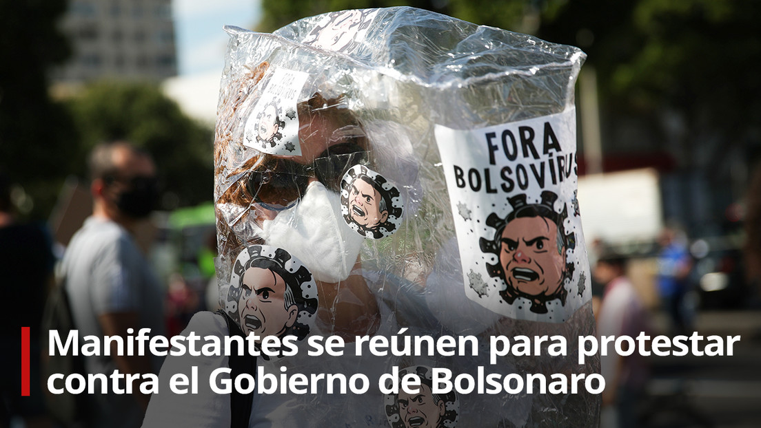 VIDEO: Manifestantes se reúnen en Rio de Janeiro para protestar contra el Gobierno de Bolsonaro