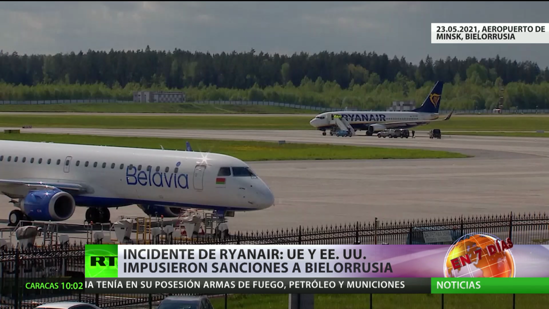 La UE y EE.UU. imponen sanciones a Bielorrusia tras el incidente de Ryanair